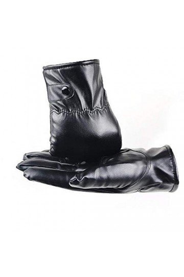 Gants dhiver chauds en cuir pour femme