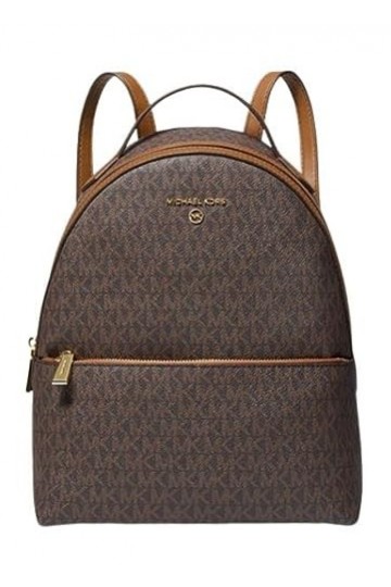 Michael Kors Valerie Sac à dos Logo Medium, Gland marron., Valerie