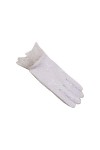 Gants en dentelle pour femme - Mitaines brodées - Mitaines courtes - Pour mariée - Mariée - Opéra - Fête - Mariage - Danse - 