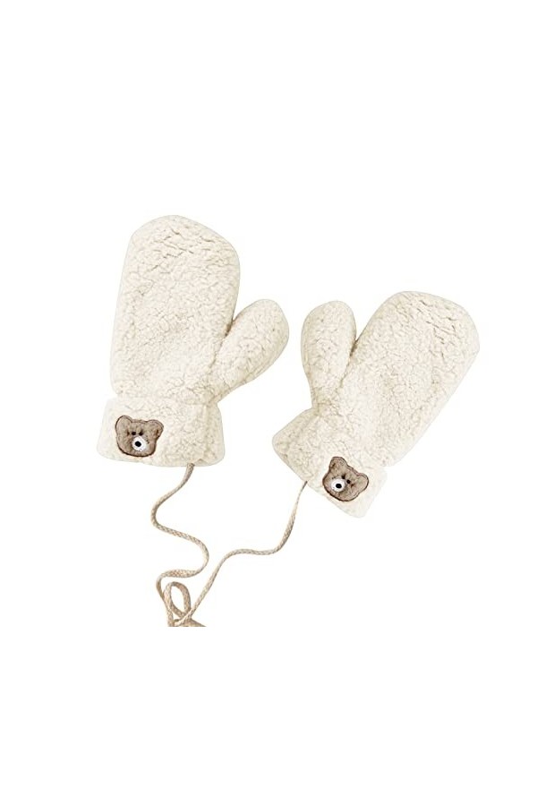 Gants pour temps froid - Gants dhiver double couche - En peluche thermique épaisse - Pour femme - Pour lhiver par temps fro