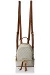 Michael Kors Rhea Zip, Sac à Dos Femme, Blanc Vanilla , 7x20x18 cm W x H x L 