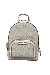 Michael Kors Jaycee – Mini sac à dos convertible MK Signature – Taille XS – Crème clair, crème clair, Contemporain
