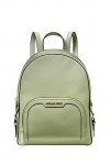 Michael Kors Jaycee Sac à dos en cuir grainé Vert sauge Taille M, Sauge claire, Medium, Sac à dos