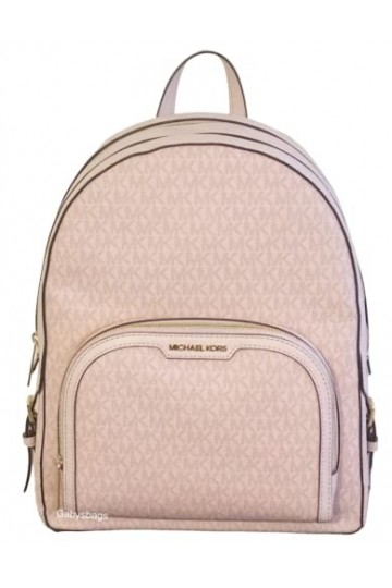 Michael Kors Jaycee Sac à dos Logo, Blush poudré foncé, Large