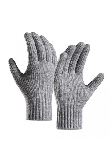 UnoSheng Hiver Femmes Garder Au Chaud Écran Tactile Gants Tricotés Manchette Élastique Doux Gants Doigts Complet Moufles Écra