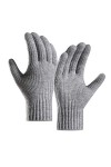 UnoSheng Hiver Femmes Garder Au Chaud Écran Tactile Gants Tricotés Manchette Élastique Doux Gants Doigts Complet Moufles Écra