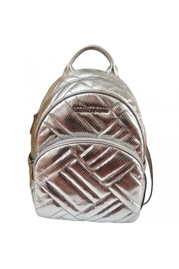 Michael Kors sac à dos Silker Abbey silk argent 25x30x13cm neuf