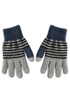 Moufles pour femme - Isolation par temps froid - Gants dhiver en tricot chaud - Poignets élastiques - Gants dhiver pour hom