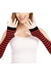 Gants sans doigts pour poignet, accessoires de cosplay, bras, hiver, chauds, moufles en tricot doux et chaud
