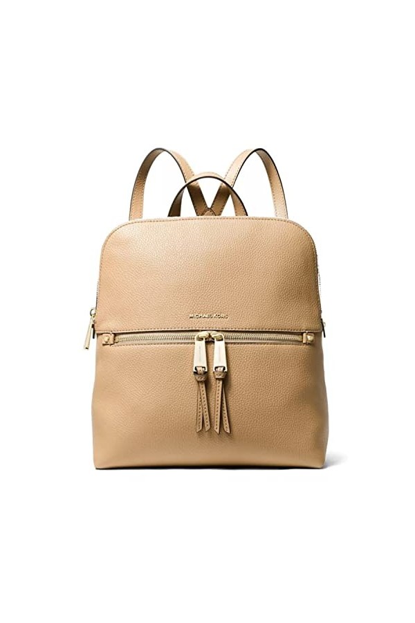 Michael Kors Rhea Zip Sac à dos fin Taille M, camel