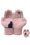 BAOK Gants en Coton Cat Fan,Gants dimpression dChat Moufle Mignonne | Gants Chauds pour Femmes par Temps Froid, Gants impri