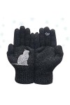 BAOK Gants en Coton Cat Fan,Gants dimpression dChat Moufle Mignonne | Gants Chauds pour Femmes par Temps Froid, Gants impri