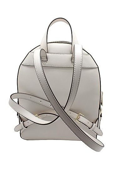 Michael Kors Jaycee Sac à dos en cuir grainé Crème clair Taille M, crème clair, Medium, Sac à dos