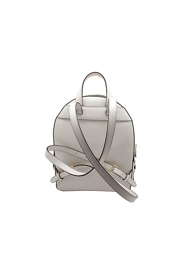 Michael Kors Jaycee Sac à dos en cuir grainé Crème clair Taille M, crème clair, Medium, Sac à dos