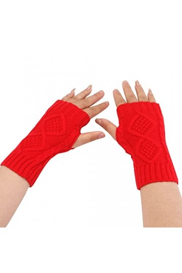 Mitaines sans doigts - Moufles tendance - Mitaines tricotées - Mitaines chaudes - Pour lhiver et lautomne