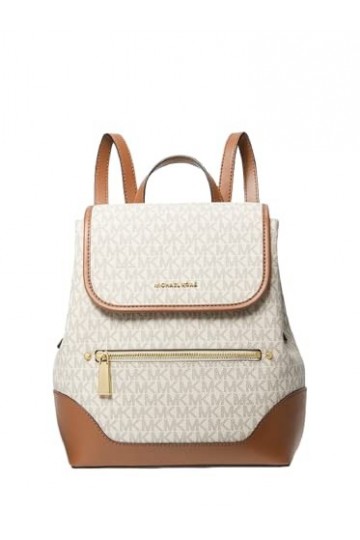 Michael Kors Harrison Sac à dos en cuir Saffiano Taille M, Gland de vanille., Medium, Sac à dos