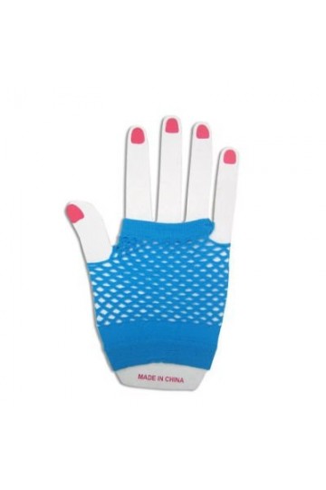 Gants Filet de Pêche Sans Doigts - Bleu