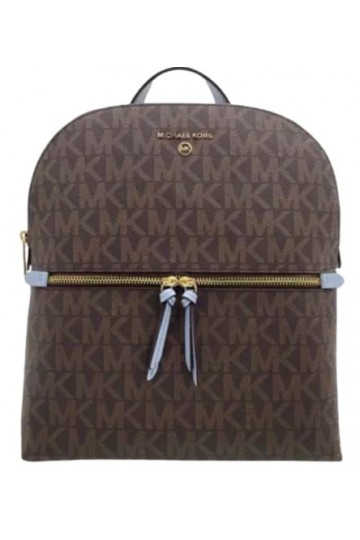 Michael Kors Sac à dos Dallas en PVC Bleu pâle Taille M, bleu pâle, Medium, Sac à dos Dallas moyen