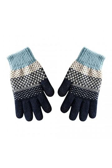 Gants mitaines convertibles pour femme - Gants dhiver en tricot chaud - Poignets élastiques - Gants dhiver pour homme