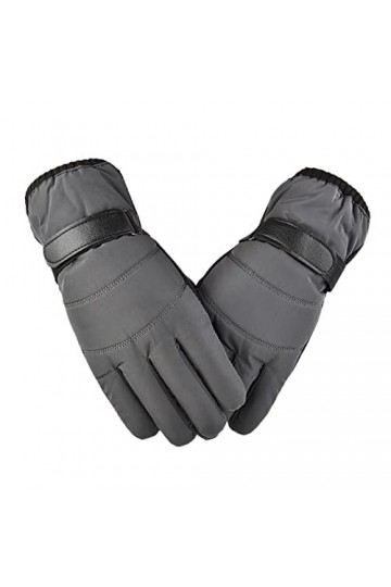 Moufles pour femme avec câble élastique - Gants tricotés pour poignets froids tactiles thermiques dhiver pour femmes et homm