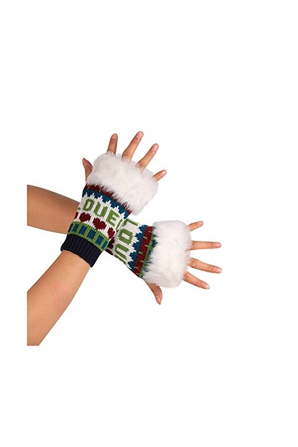 Moufles pour femme par temps froid - Gants dhiver chauffants - Unisexe - Doux - Hiver - Chaud - Mode