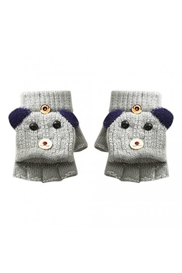 Générique Gants Tactiles Femme Homme Hiver Chaud Gants Convertibles pour Enfants avec Dessus Chaud sans Doigts Plume Gants Lo