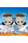 Générique Gants Tactiles Femme Homme Hiver Chaud Gants Convertibles pour Enfants avec Dessus Chaud sans Doigts Plume Gants Lo