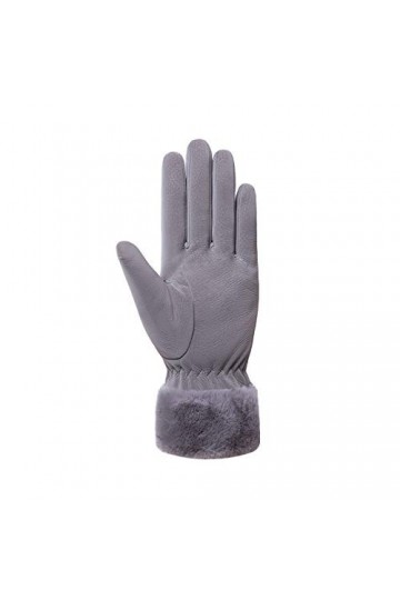 BOTCAM écran tactile femmes gants chauds coupe-vent pour gants dhiver femmes gants de sports dhiver chapeau chauffant, gris