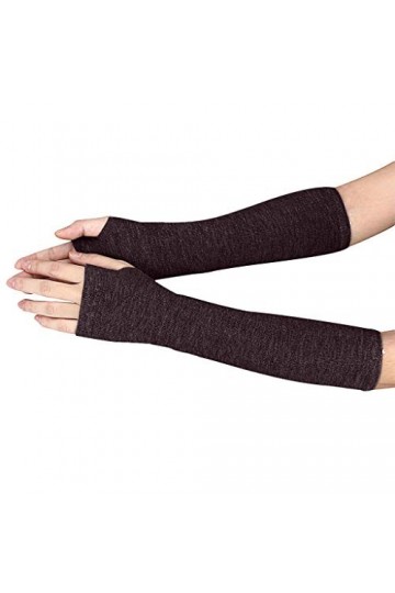 Mitaines en cachemire mitaines sans doigts chauffe-mains chauffe-bras pour femmes thermiques tricotés sans doigts chauffe-mai