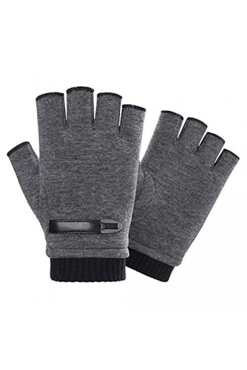 Ashley GAO Gants dhiver en velours épais pour garder au chaud les doigts pour homme et femme