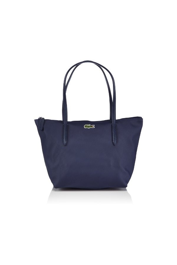 Lacoste Sac de Transport Moyen, bandoulière Femme, Bleu Marine/Bleu foncé Navy Blue/Dark Blue/Pegasus 141 , 24x25x14 cm B x