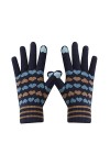 Les femmes peuvent activer les gants décran Gants chauds en tricot extensible Moufles dhiver Garder au chaud Tricot Cœur Im