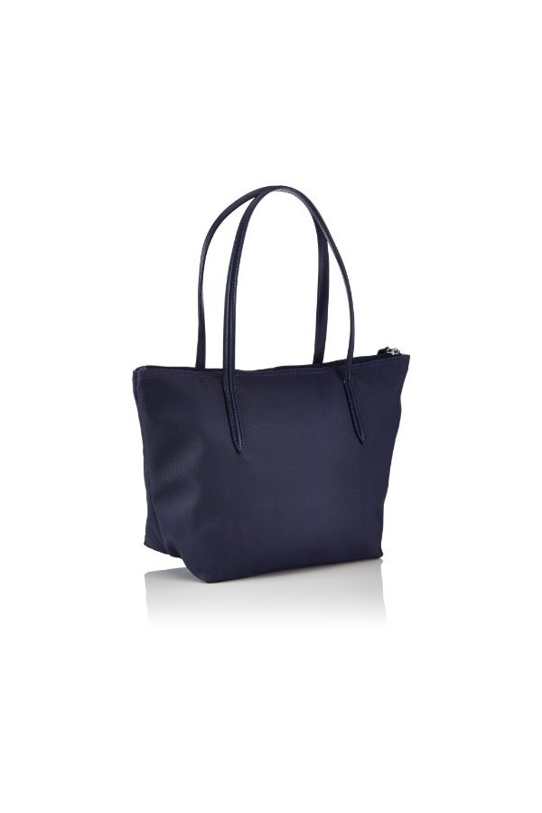 Lacoste Sac de Transport Moyen, bandoulière Femme, Bleu Marine/Bleu foncé Navy Blue/Dark Blue/Pegasus 141 , 24x25x14 cm B x