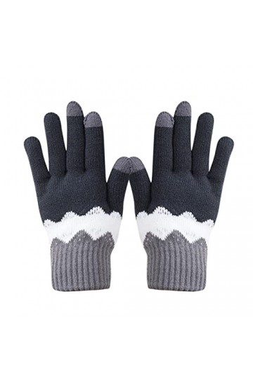 Gants chauds tricotés pour femmes et hommes - Pour lhiver - Pour rester au chaud - Pour golfs - Pour étudiants - Pour lexté