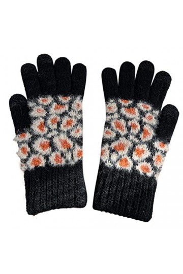 Moufles de ski pour homme et femme - Pour lhiver - Pour lhiver - Motif léopard - Coupe-vent - Imperméables - Gants déquita