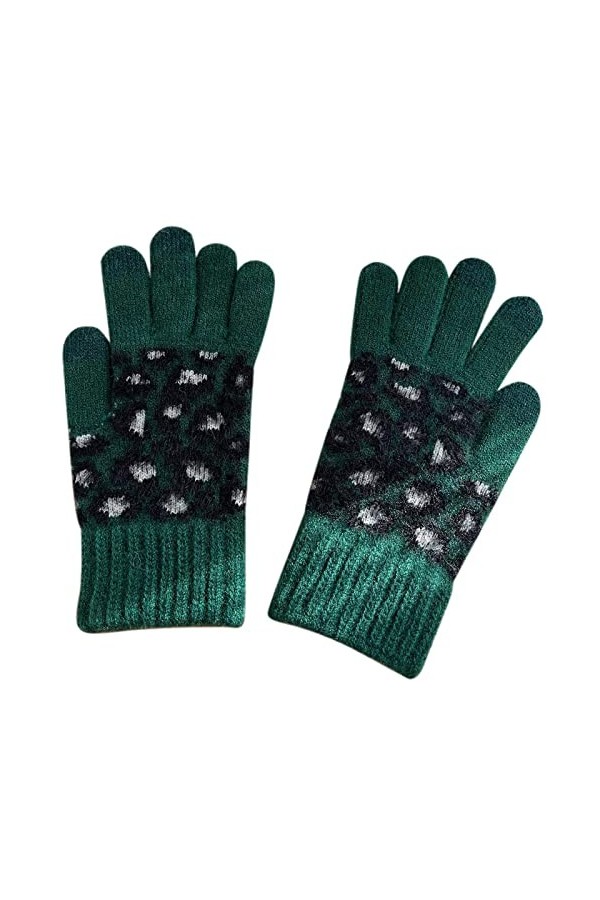 Moufles de ski pour homme et femme - Pour lhiver - Pour lhiver - Motif léopard - Coupe-vent - Imperméables - Gants déquita