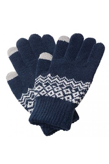 Gants dhiver chauds pour les mains, gants tricotés antidérapants pour écran tactile, moufles épaisses en cachemire L cyan