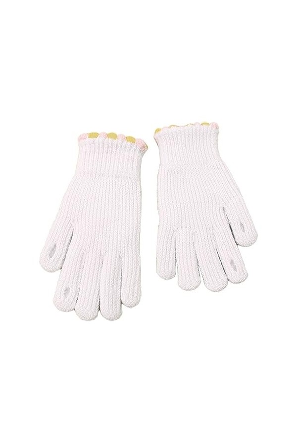 Gants dhiver en tricot pour femme - Gants chauds - Écran tactile - Coupe-vent - Gants de ski - Pour homme et femme - Taille