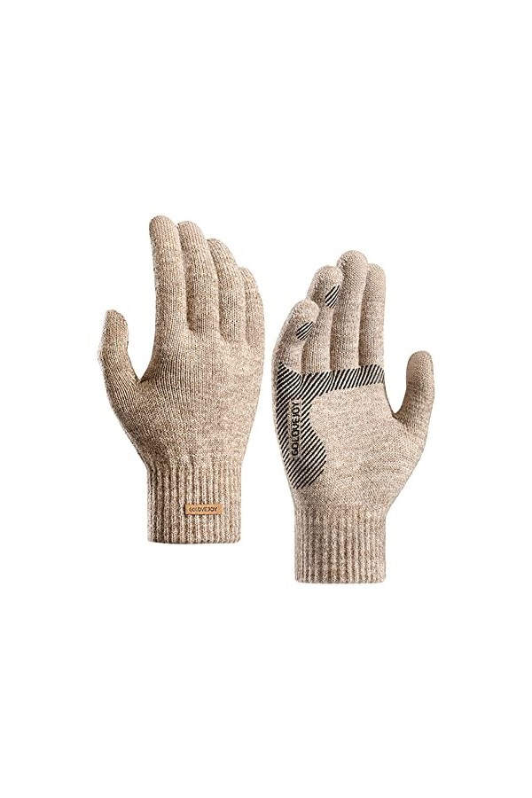 Gants dhiver pour femme avec doublure polaire thermique super douce - Gants dhiver coupe-vent doublés en polaire - Chauds e