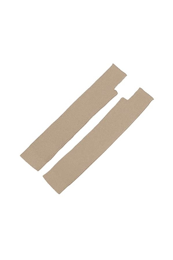 STKOOBQ Mitaines chaudes avec trou pour le bras et manchon pour le pouce - Pour femme - Gants chauds tricotés - Mitaines méla