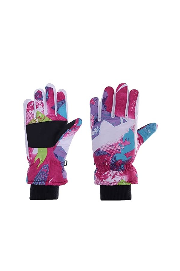 Gants combinés avec poche coupe-vent pour garçons et enfants, moufles de sport, ski pour filles de 6 à 15 ans, gants dhiver 