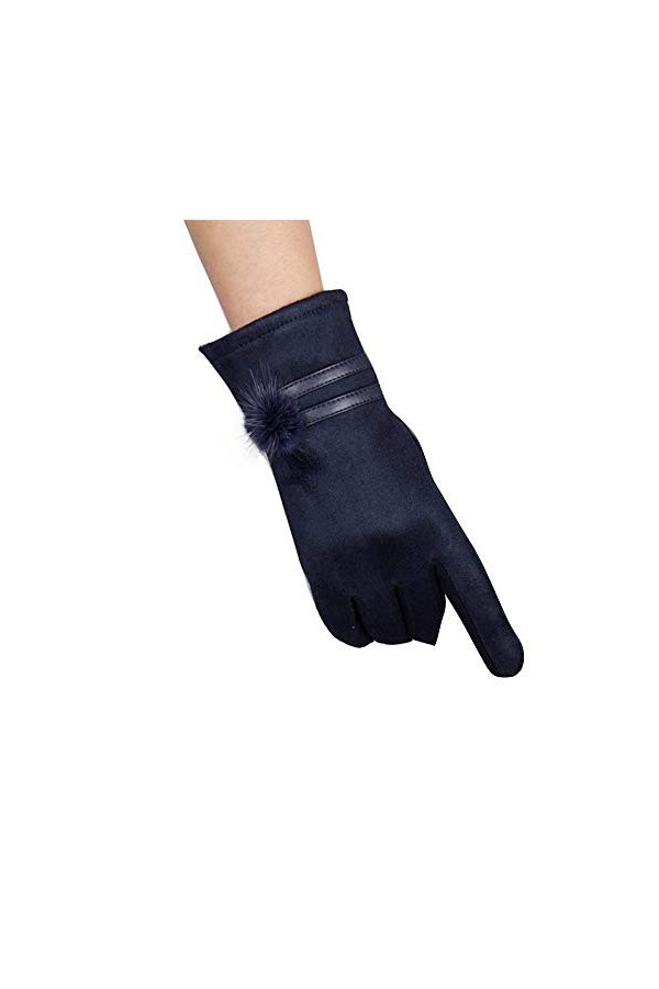 LOIJMK Gants bleus moufles pour homme Gants dhiver doux Gants chauds Gants de médecin Costume Femme Carnaval, bleu, taille u