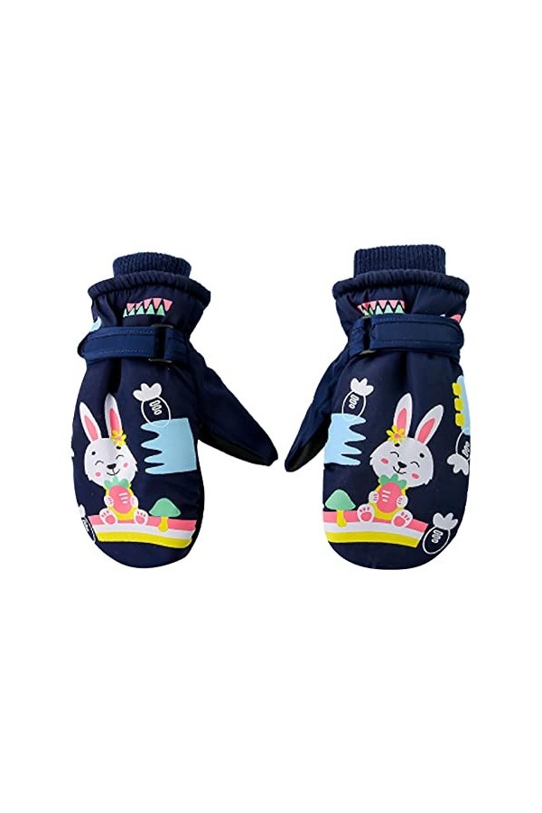 Moufles pour femme et enfant chauffantes par temps froid - Gants de ski et de snowboard - Gants chauds pour temps froid pour 