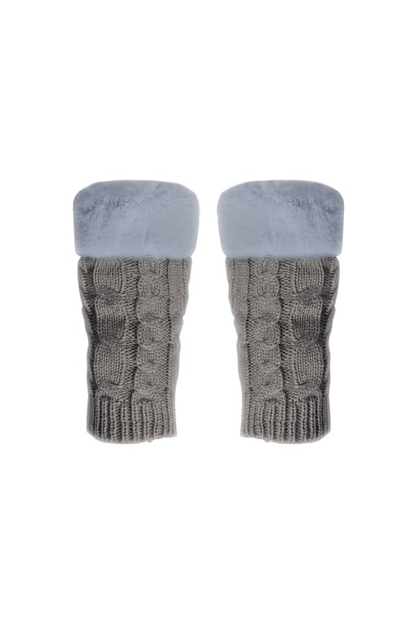 Gants thermiques pour femme - Mitaines tricotées - Mitaines tricotées - Unisexe - Chauffe-bras - Long chauffe-mains - Chauds 