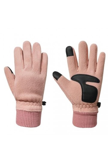 Gants dhiver pour écran tactile pour femme - Polaire chaude pour lhiver - Gants de ski - Moufles pour homme rose, taille u
