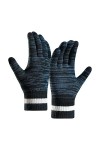 Moufles pour femme par temps froid - Gants dhiver chauds en tricot - Poignets élastiques - Gants dhiver pour homme