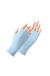 LOIJMK Gant Gants Poignet Longueur Soleil Protection Sans Doigts Femme Gants de Conduite Bloc Gants dExtérieur / Moufles Éch