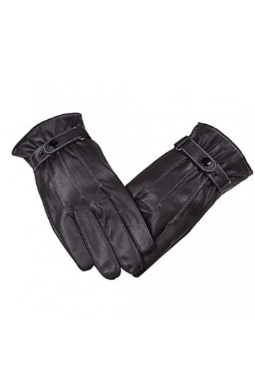 Moufles pour femme - Gants dhiver isolés par temps froid - Gants dhiver chauds en cuir luxueux - Mitaines pour tout-petits