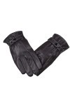 Moufles pour femme - Gants dhiver isolés par temps froid - Gants dhiver chauds en cuir luxueux - Mitaines pour tout-petits