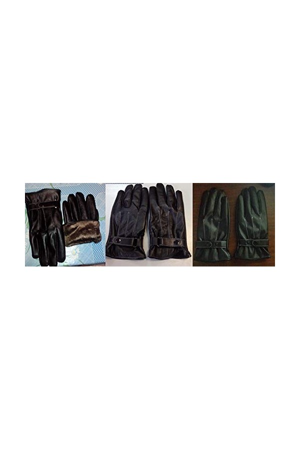 Moufles pour femme - Gants dhiver isolés par temps froid - Gants dhiver chauds en cuir luxueux - Mitaines pour tout-petits